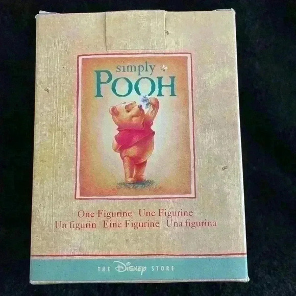 Vintage Disney’s Simply Pooh figurine. Pooh with honeypots. Never used in box - Picture 7 of 7